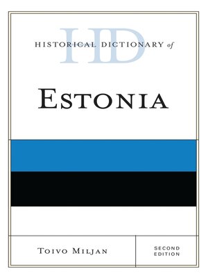 cover image of Historical Dictionary of Estonia